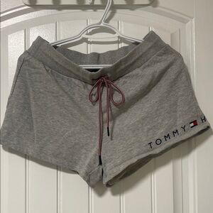 Tommy Hilfiger Athletic Gray Shorts with Red Accents